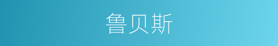 鲁贝斯的同义词