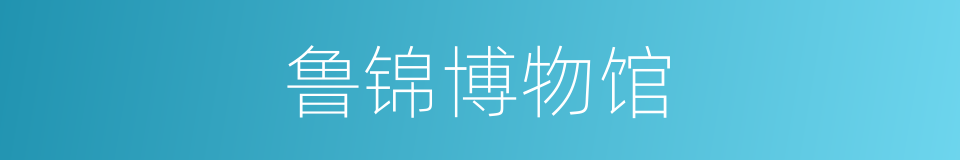 鲁锦博物馆的同义词