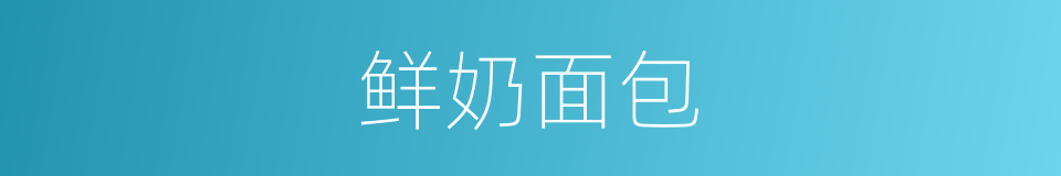 鲜奶面包的同义词