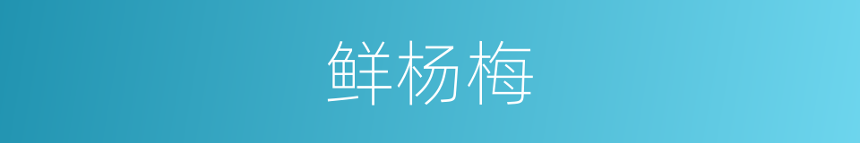 鲜杨梅的同义词