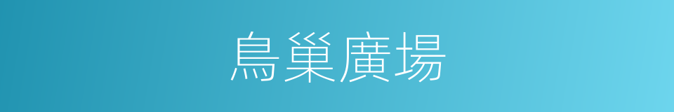 鳥巢廣場的同義詞