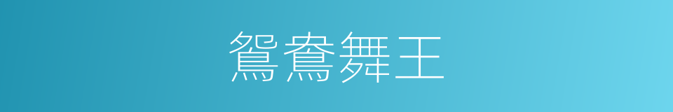 鴛鴦舞王的同義詞
