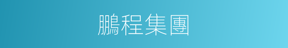 鵬程集團的同義詞