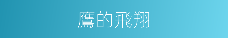 鷹的飛翔的同義詞