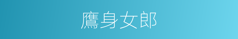 鷹身女郎的同義詞