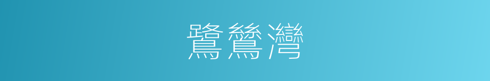 鷺鷥灣的同義詞