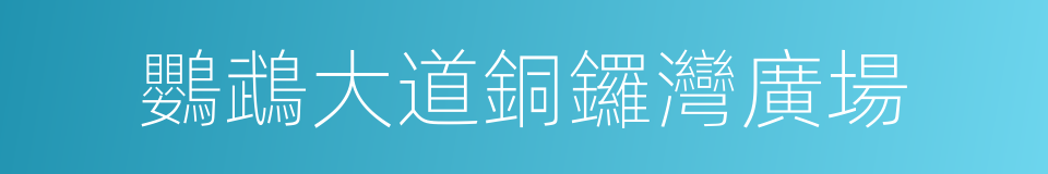 鸚鵡大道銅鑼灣廣場的同義詞