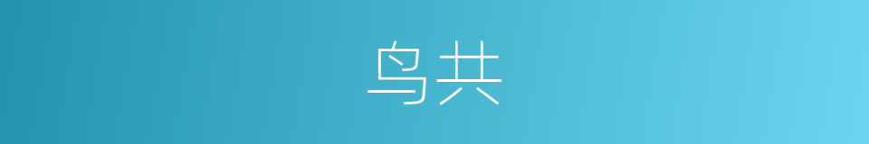 鸟共的同义词