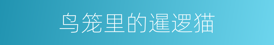 鸟笼里的暹逻猫的同义词