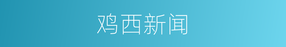 鸡西新闻的同义词