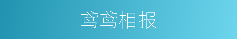 鸢鸢相报的同义词