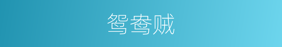鸳鸯贼的同义词