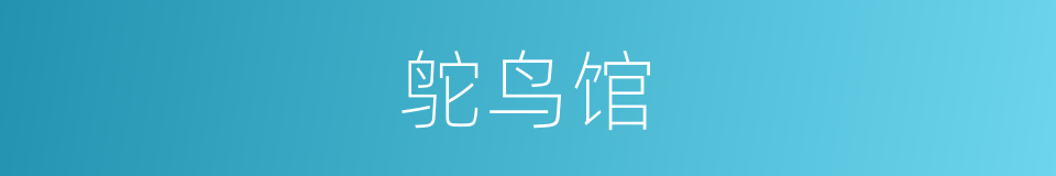 鸵鸟馆的同义词