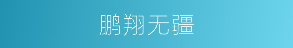 鹏翔无疆的同义词