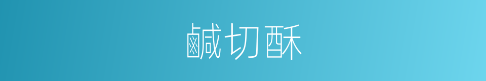 鹹切酥的同義詞
