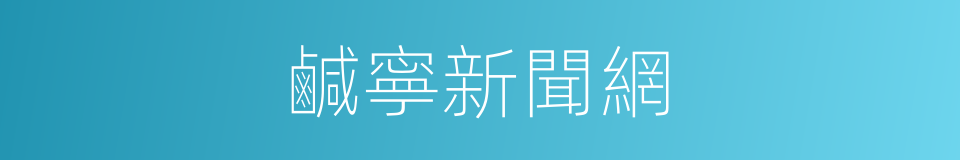 鹹寧新聞網的同義詞