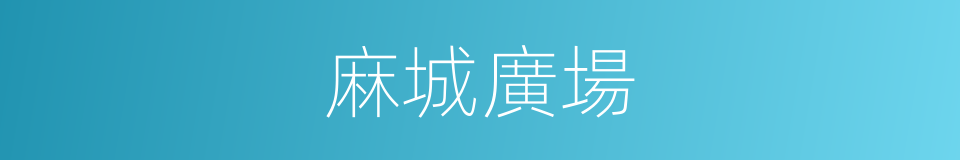 麻城廣場的同義詞