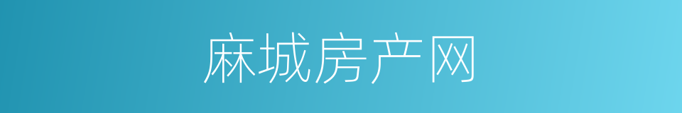 麻城房产网的同义词