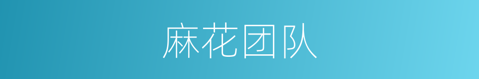 麻花团队的同义词