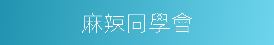 麻辣同學會的同義詞