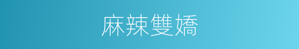 麻辣雙嬌的同義詞