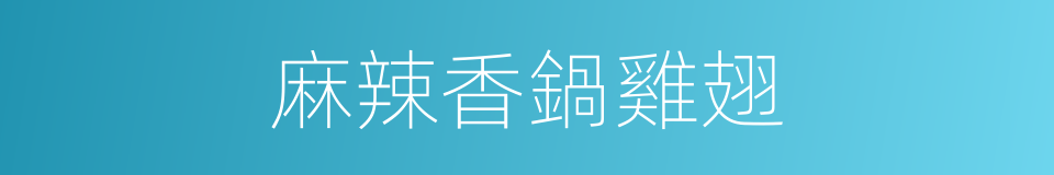 麻辣香鍋雞翅的同義詞