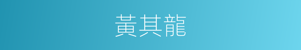 黃其龍的同義詞