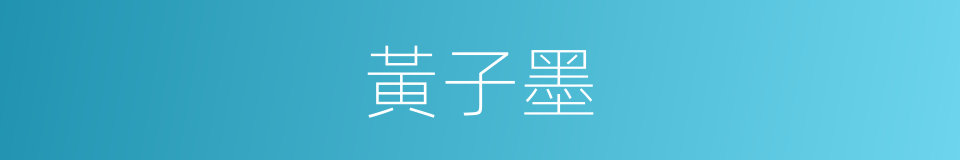 黃子墨的同義詞