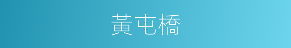 黃屯橋的同義詞