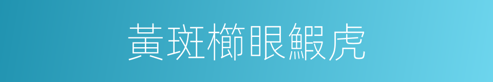 黃斑櫛眼鰕虎的同義詞