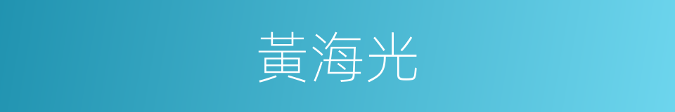 黃海光的同義詞