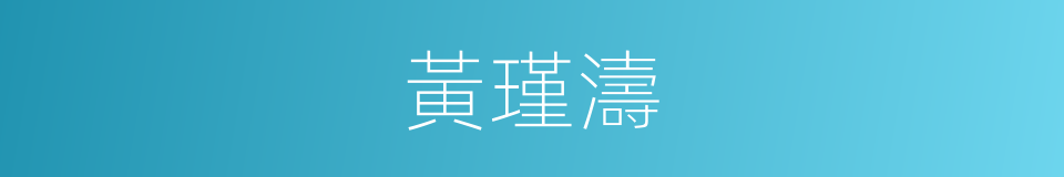 黃瑾濤的同義詞