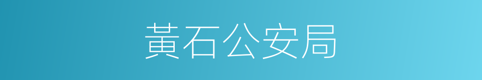 黃石公安局的同義詞