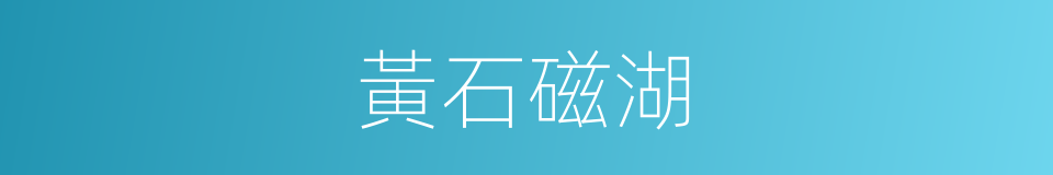 黃石磁湖的同義詞