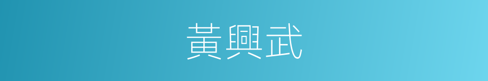 黃興武的同義詞
