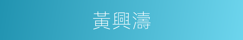 黃興濤的同義詞