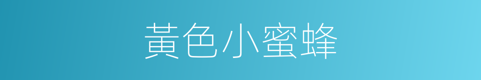 黃色小蜜蜂的同義詞