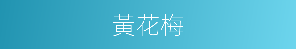 黃花梅的同義詞