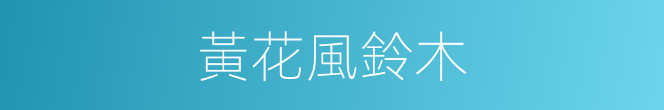 黃花風鈴木的同義詞