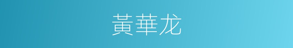 黃華龙的同義詞