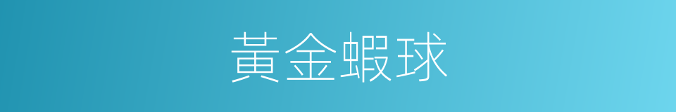 黃金蝦球的同義詞