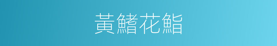 黃鰭花鮨的同義詞