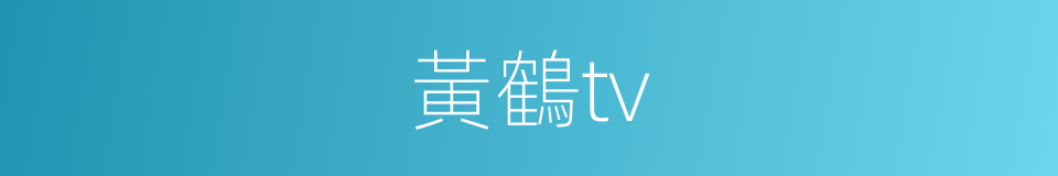 黃鶴tv的同義詞