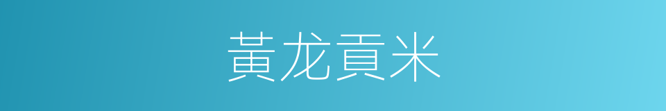 黃龙貢米的同義詞