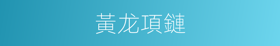 黃龙項鏈的同義詞