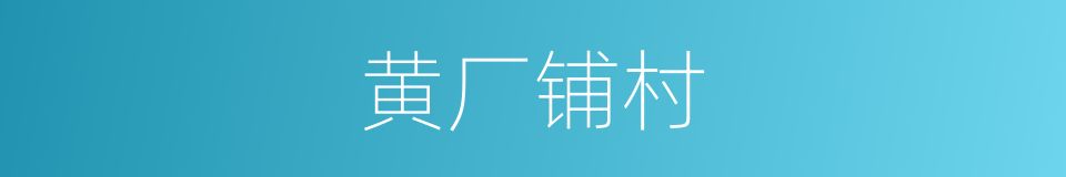 黄厂铺村的同义词