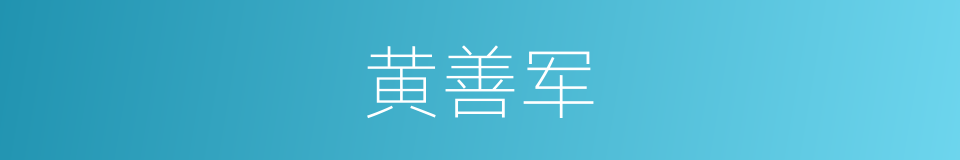 黄善军的同义词