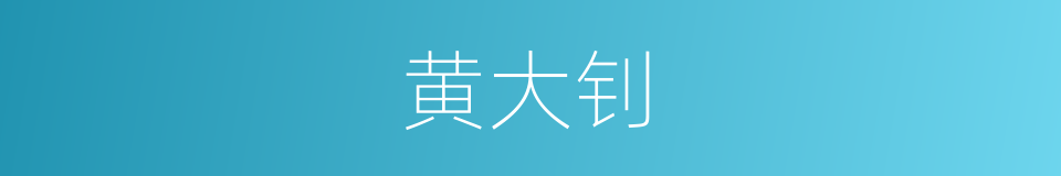 黄大钊的同义词