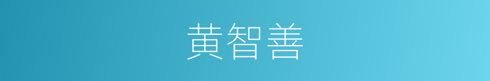 黄智善的同义词