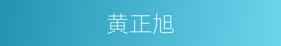 黄正旭的同义词